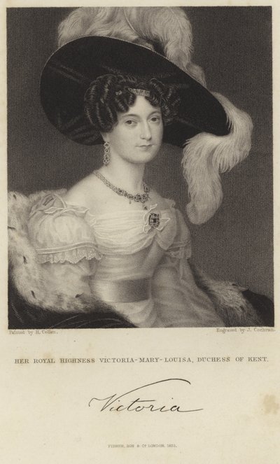 Portrait of Princess Victoria of Saxe-Coburg-Saalfeld by Henry Collen
